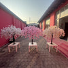 1pc, 1.2m artificial straight branch cherry blossom  tree, for decoration
