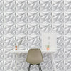 33pcs 3D Wall Tile Sticker, Easy To Stick And Peel Surface Wallpaper, PVC 3D Matt White Self-Adhesive Waterproof Wall Sticker