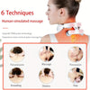 Hot Compress Pulse Kneading Neck Massager Deep Tissue 4 Massage Heads