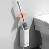 1pc Toilet Brush And Holder, Elegant Toilet Bowl Brush Set With Ergonomic Long Handle