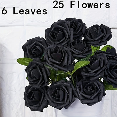 Artificial Flowers Combo 2 Box Set Gradient Color Flower Leaf With Stems For DIY