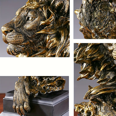 Regal Lion King Figurine: A Majestic Addition to Any Home or Office Decor