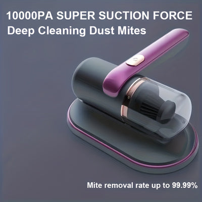 1pc, Bed Vacuum Cleaner, Super Strong Suction And Low Noise, UV Light