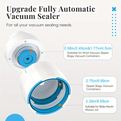 1set Electric Mason Jar Vacuum Sealer, Cordless Vacuum Sealer Kit