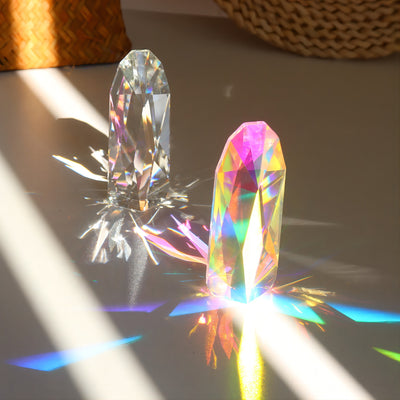 Bring Positive Energy to Your Home with this Colorful Crystal Prism Ornament!