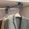1pc Pull Out Pants Rack, Telescopic Hanging Clothes Rack