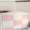 8pcs Thickened 3D Anti-Collision Wall Sticker, Tatami Bedside Soft Bag Back Cushion Self-Adhesive Wall Panels
