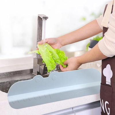 HomeEZgoods - Elevate Your Kitchen with Kitchen Gadgets Splash Guard – Silicone Protection for Your Sink – Long-lasting and Effective Sink Splash Guard, Your Essential Kitchen Sink protectors