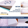 Mattress Topper Queen 4 Inch Ventilated Gel Memory Foam and Bamboo Charcoal Support, Adjustable Softness