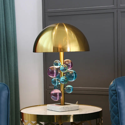 Globo Table Lamp Creative italian designer mushroom lamp romanti Colorful Glass Ball Lamp for Living Room Bedroom Reading Lamp
