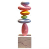 80cm Creative Stacked Stone Living Room Art Ornaments Light Luxury Home
