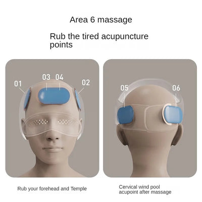 Head & Eye Massager with Wraparound Heating