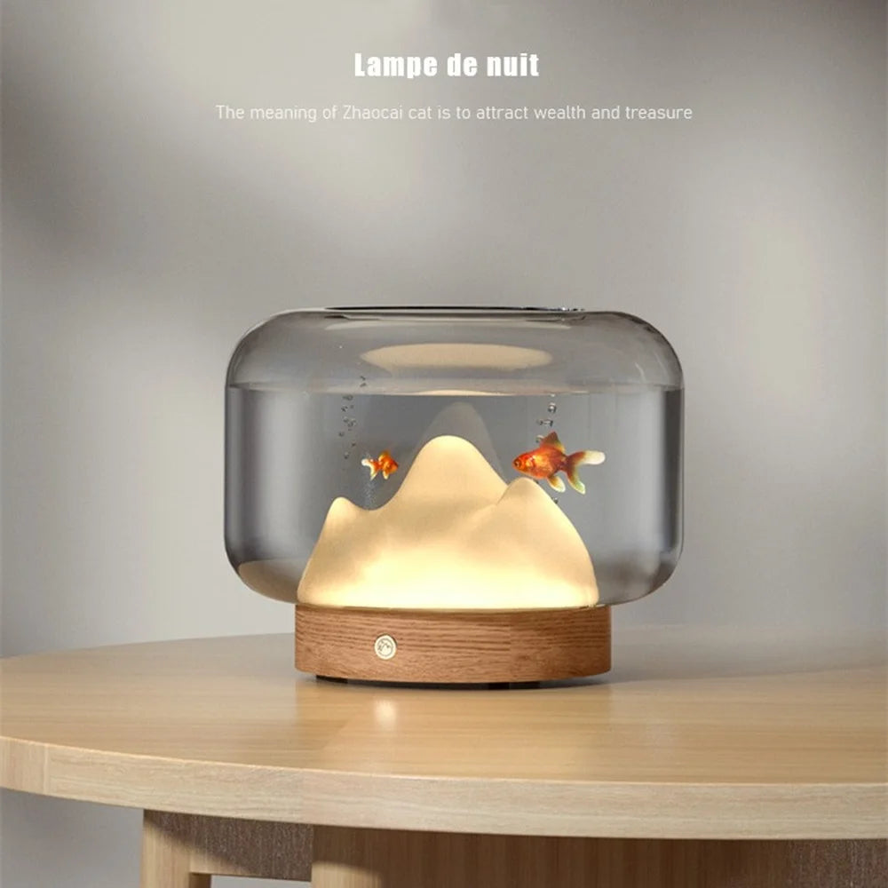 Aquarium Snow Mountain Lamps