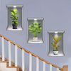 3pcs 3D Wall Sticker, Realistic Green Plants Pattern Self-Adhesive Wall Stickers