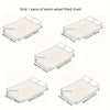 Dustproof Breathable Fitted Sheet, Soft Comfortable Bedding Mattress Protector Cover
