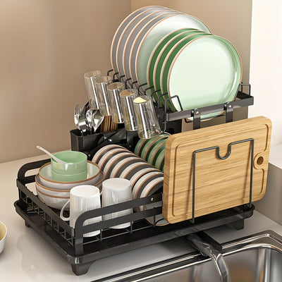 1pc Dish And Bowl Drying Rack For Kitchen, Dish Drying Rack Over The Sink, Adjustable Dish Drying Rack