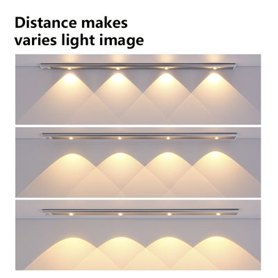 1pc LED Cabinet Light With Motion Sensor, Ultra Thin Human Body Induction Intelligence LED Lamp