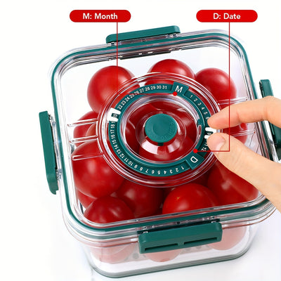1set Food Preservation Box, Sealed Box, Refrigerator Preservation Box For Vegetables/fruits