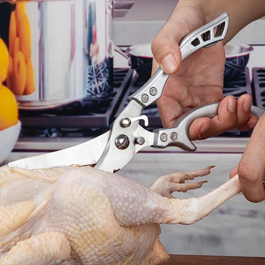 3pcs Set Kitchen Poultry Shears, Multi-purpose Sharp Stainless Steel Kitchen Scissors