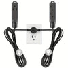 1pc Twin Extension Cord Power Strip, 12 Feet Double Extension Cord