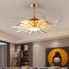 Modern decoration smart Ceiling fans with lights