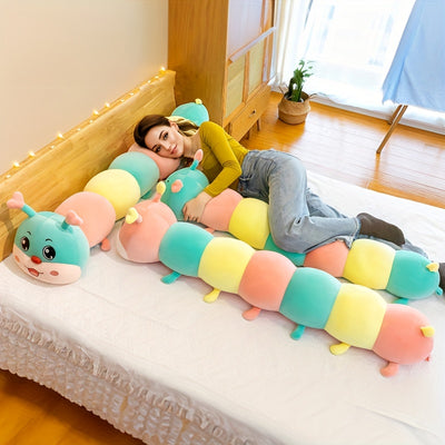 Caterpillar Love Bear Long Strip Pillow Valentine's Day Birthday Gift