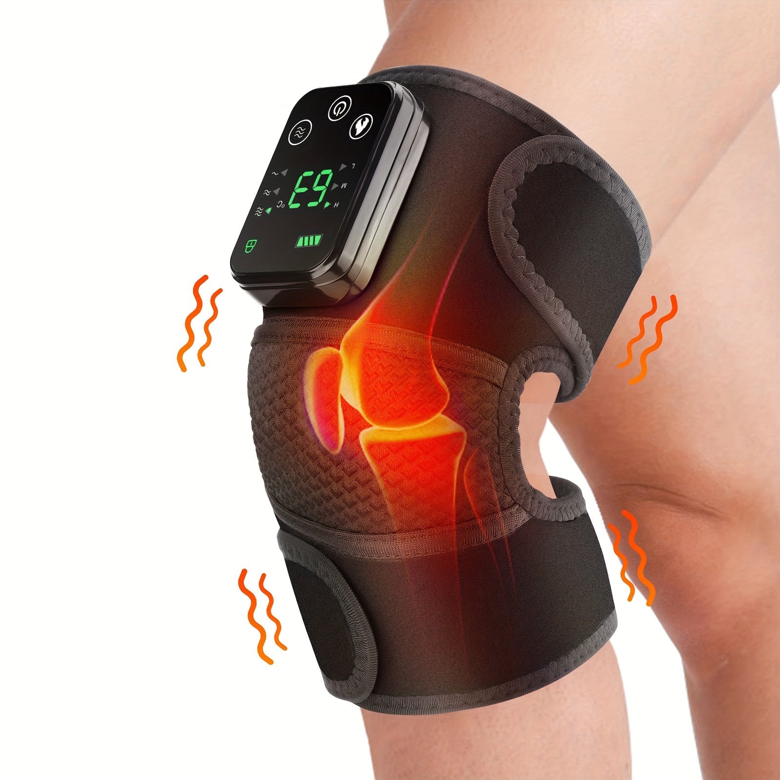 Cordless Heated Knee Wrap with Dual Vibration and Adjustable