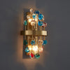 New modern sconce lighting for bedroom brushed gold crystal wall lamps