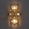 New modern sconce lighting for bedroom brushed gold crystal wall lamps