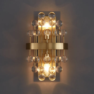 New modern sconce lighting for bedroom brushed gold crystal wall lamps
