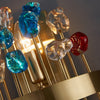 New modern sconce lighting for bedroom brushed gold crystal wall lamps