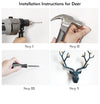 3d Big Deer Head Wall Decor for Home Statue Decoration Accessories