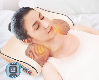 Neck Shoulder Back Body Electric Massage Pillow Shiatsu Device