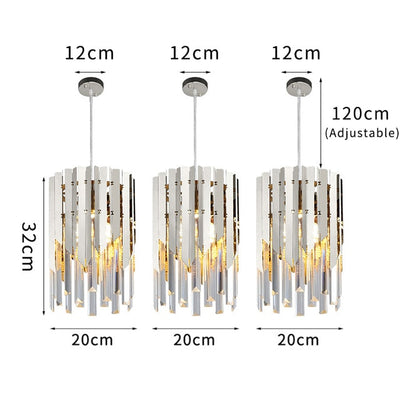 Small Round Gold k9 Crystal Modern Led Chandelier