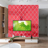 3D Mirror Wall Sticker DIY Diamonds Triangles Acrylic Wall Stickers Living Room Home Decoration