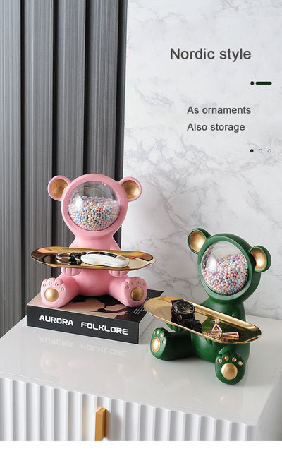Creative bear multifunctional Storage figurines