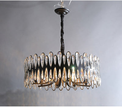 Living room chandeliers decoration round crystal lighting