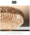 New modern crystal chandelier for living room luxury round cristal light fixture