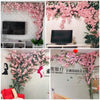 Artificial Cherry Tree Pink cherry Tree Branch Silk Flower DIY Wall Home  Decoration