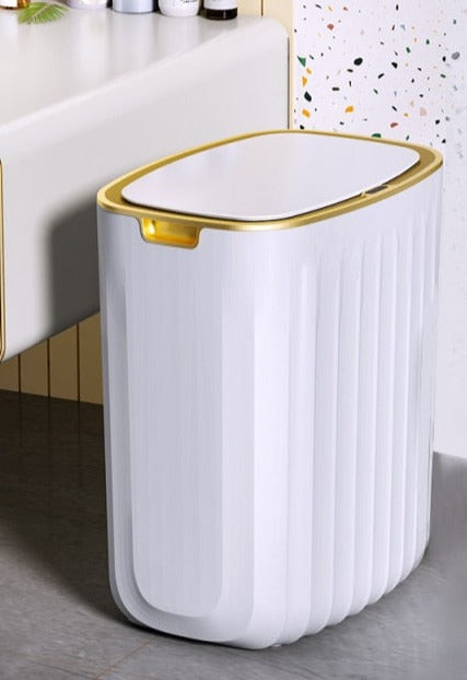 Golden Bathroom Trash Bucket  Black Golden Bathroom Trash - 15l