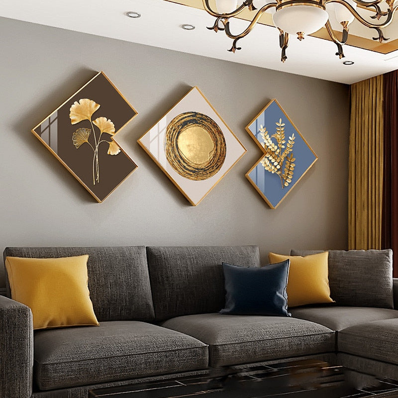 3 Pcs Living Room Sofa Background Wall Decoration Painting Combination  Wall Painting