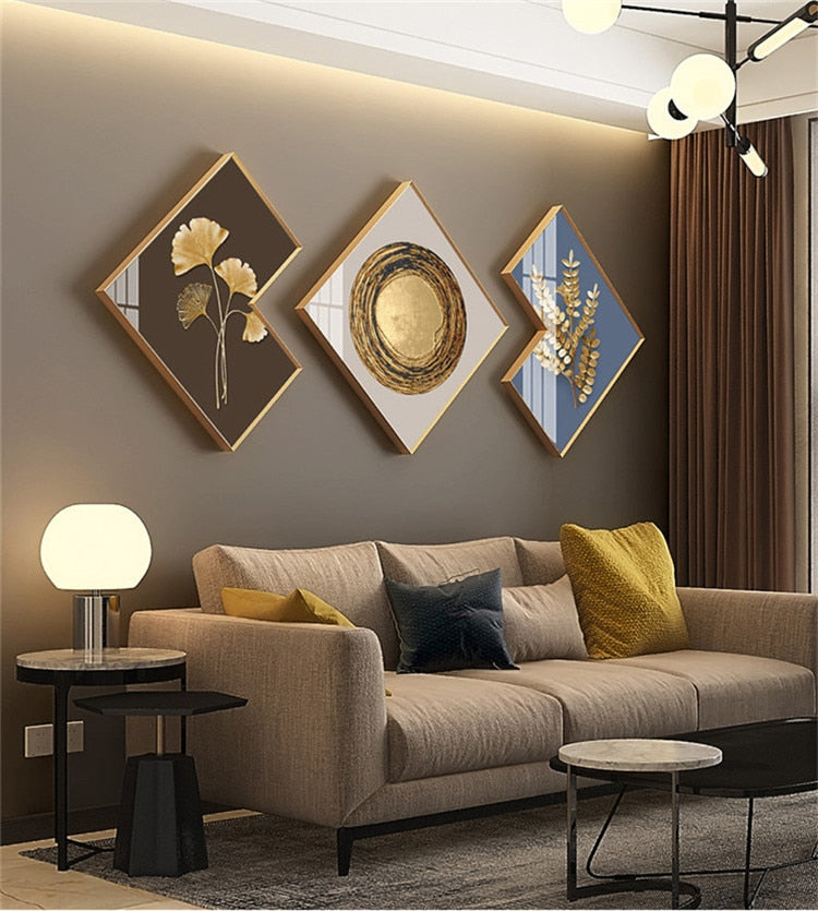 3 Pcs Living Room Sofa Background Wall Decoration Painting Combination  Wall Painting