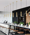 Modern single-light dining room bedroom living room led pendant light gold pendant lamp kitchen island bar